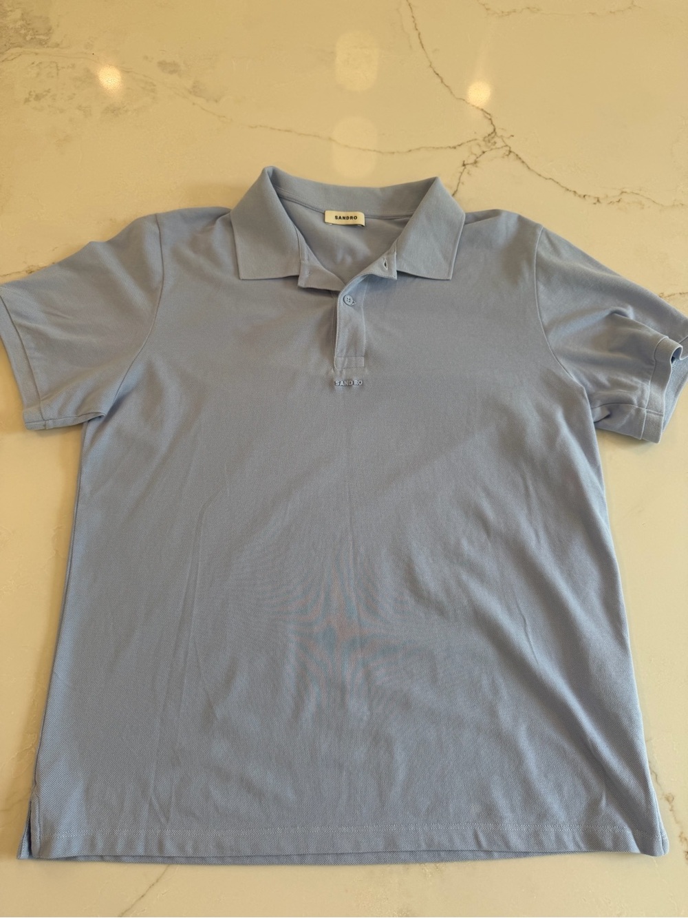 Sandro Men's Pale Blue Polo Shirt